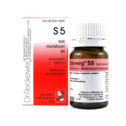 Kali muriaticum  S5 - Tissue Salts - Dr. Reckeweg - 200 tablets